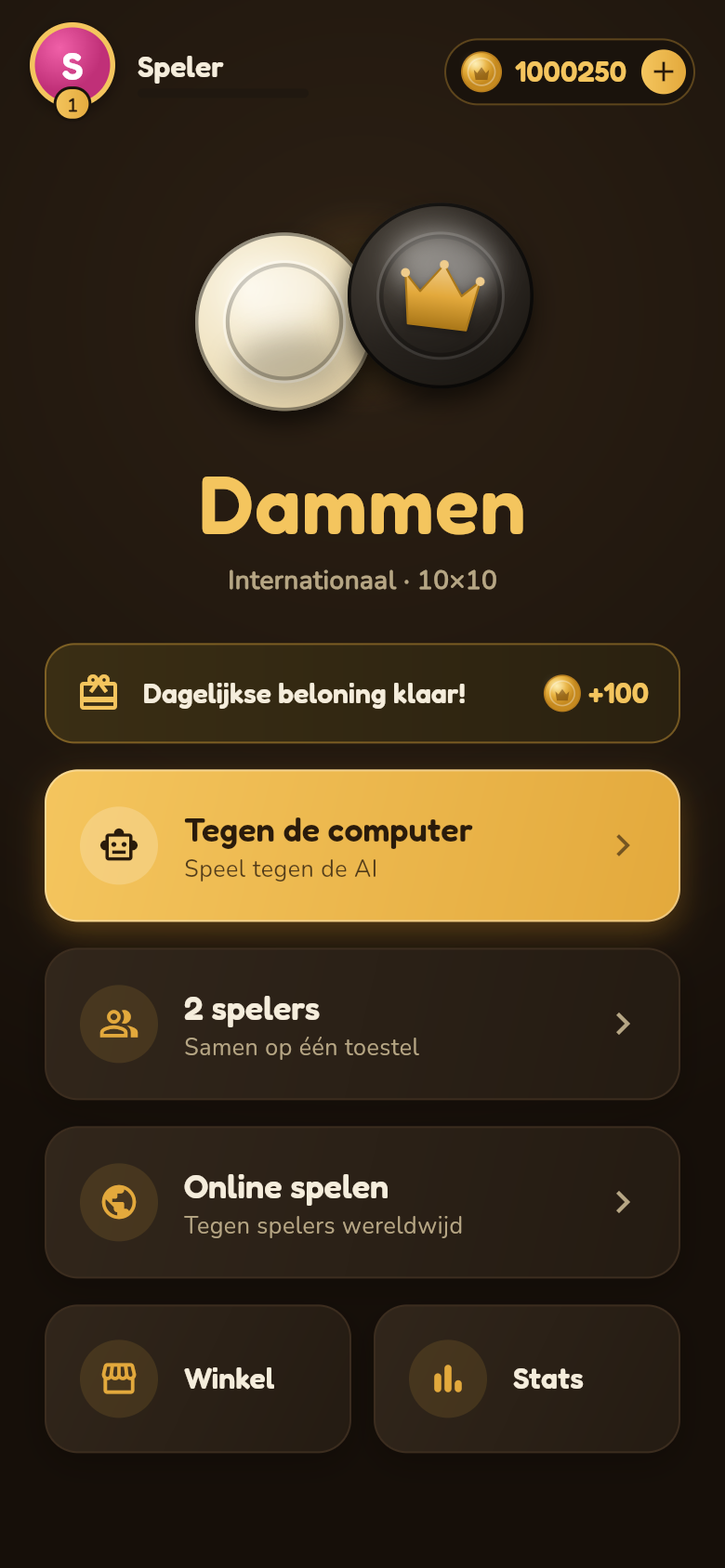 Hoofdmenu